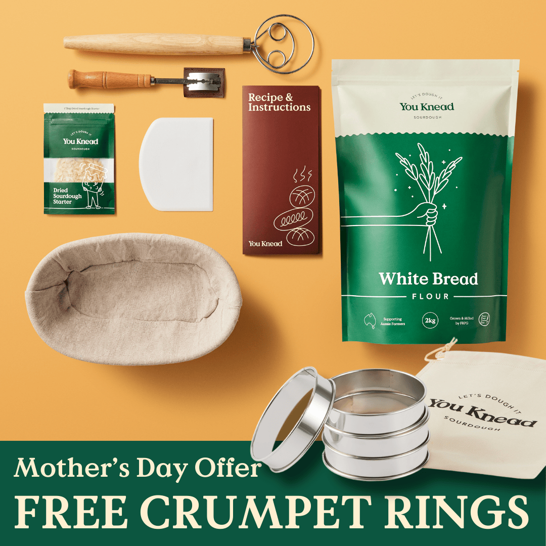 Sourdough Starter Kit - With Free Crumpet Rings