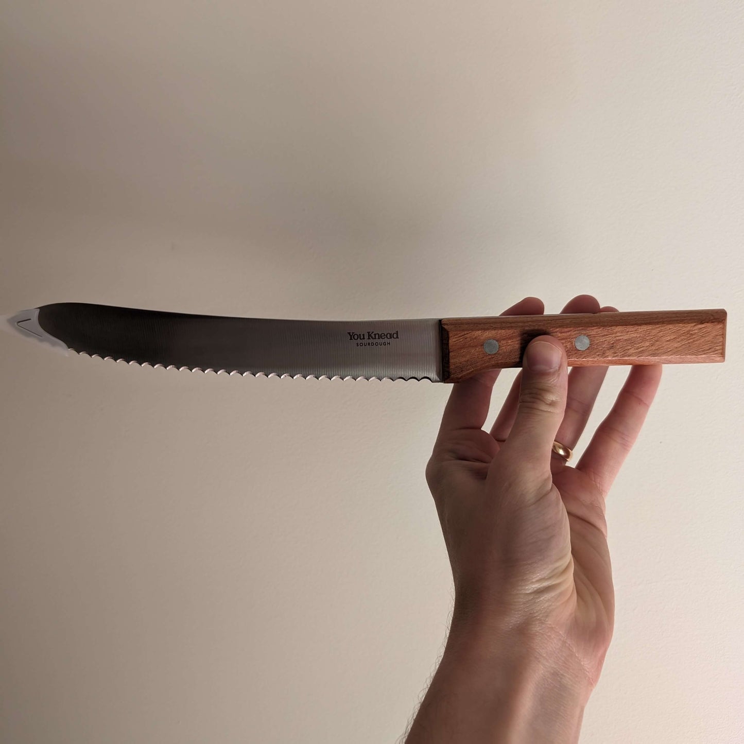 Serrated Bread Knife with Wooden Handle