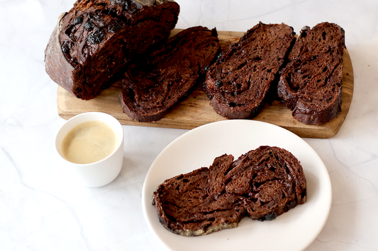 Chocolate Espresso Sourdough Loaf