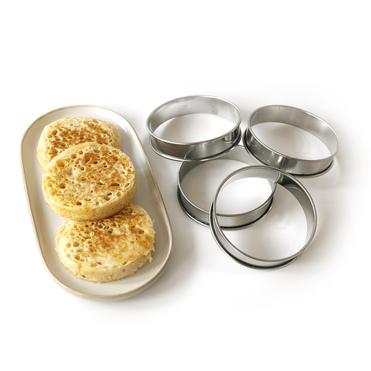 Stainless Steel Crumpet Rings (Set of 4)