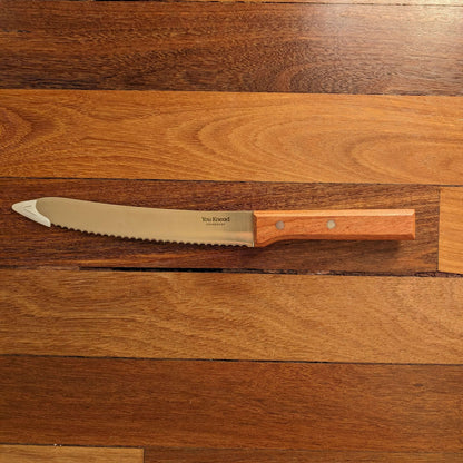 Serrated Bread Knife with Wooden Handle
