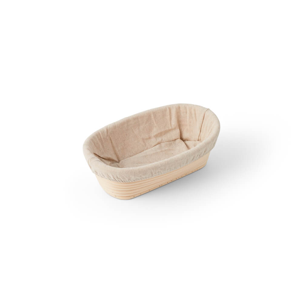 25cm Oval Banneton with Cloth Liner - Sourdough Basket
