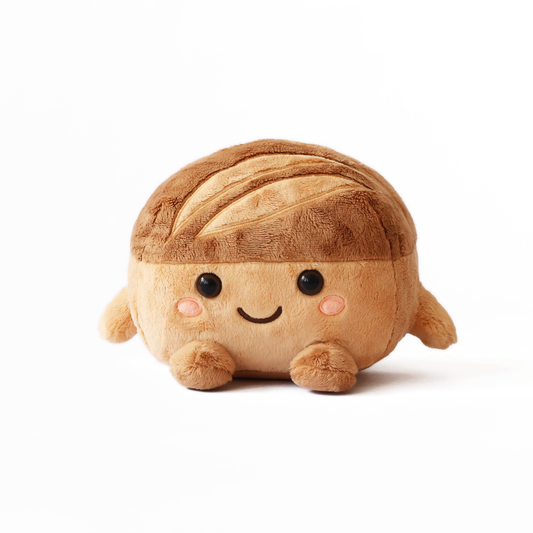 Crumb Sourdough Plush Toy with Bread Bag
