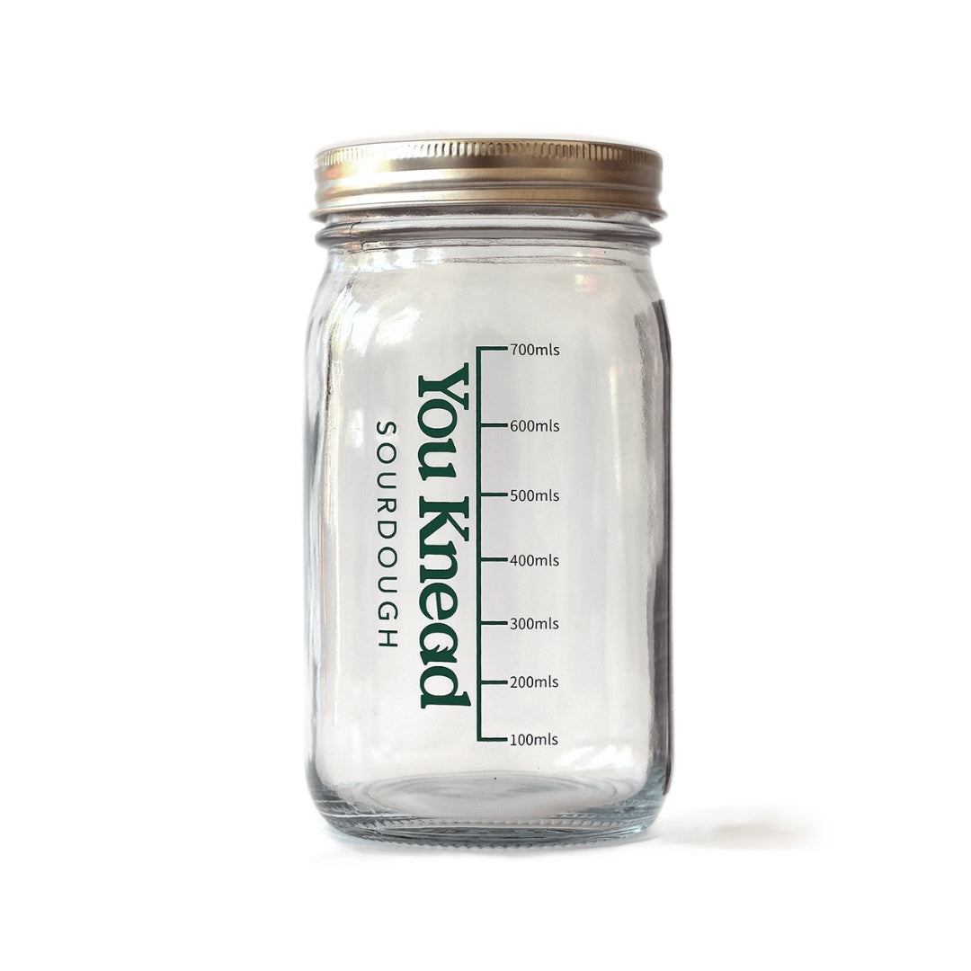 You Knead Sourdough Starter Jar with Thermal Temperature Sticker